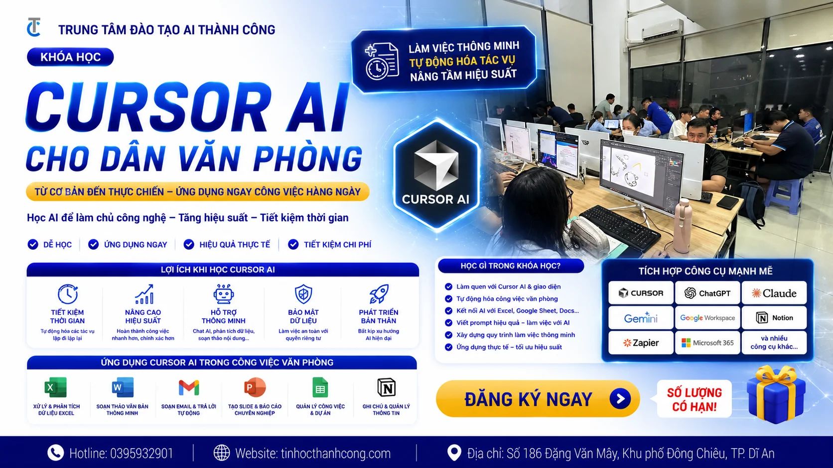 Khóa Học Cursor AI Cho Dân Văn Phòng Từ Cơ Bản Đến Thực Chiến