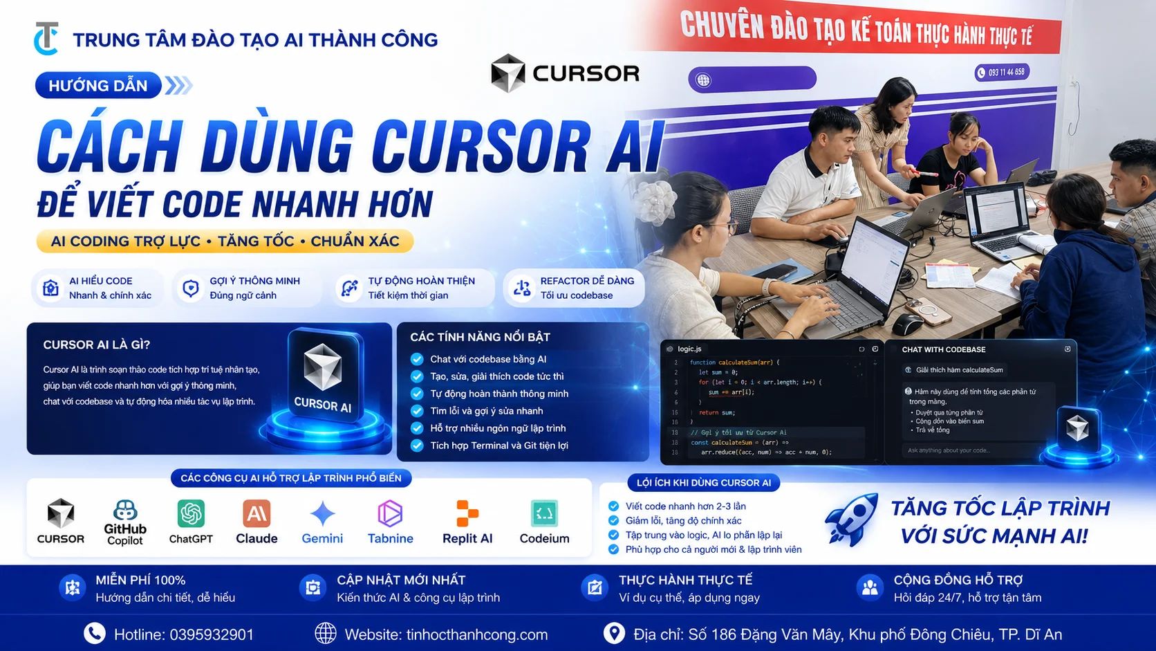 Hướng Dẫn Cách Dùng Cursor AI Để Viết Code Nhanh Hơn