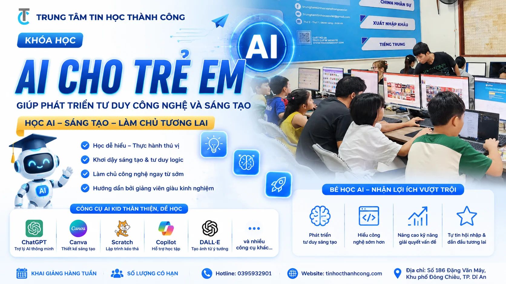 Khóa Học AI Cho Trẻ Em Giúp Phát Triển Tư Duy Công Nghệ Và Sáng Tạo