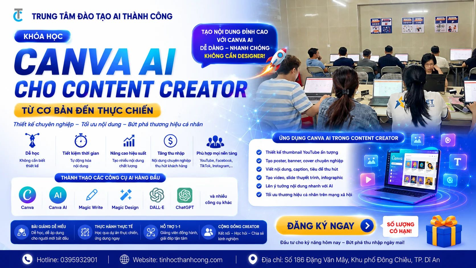 Khóa Học Canva AI Cho Content Creator Từ Cơ Bản Đến Thực Chiến