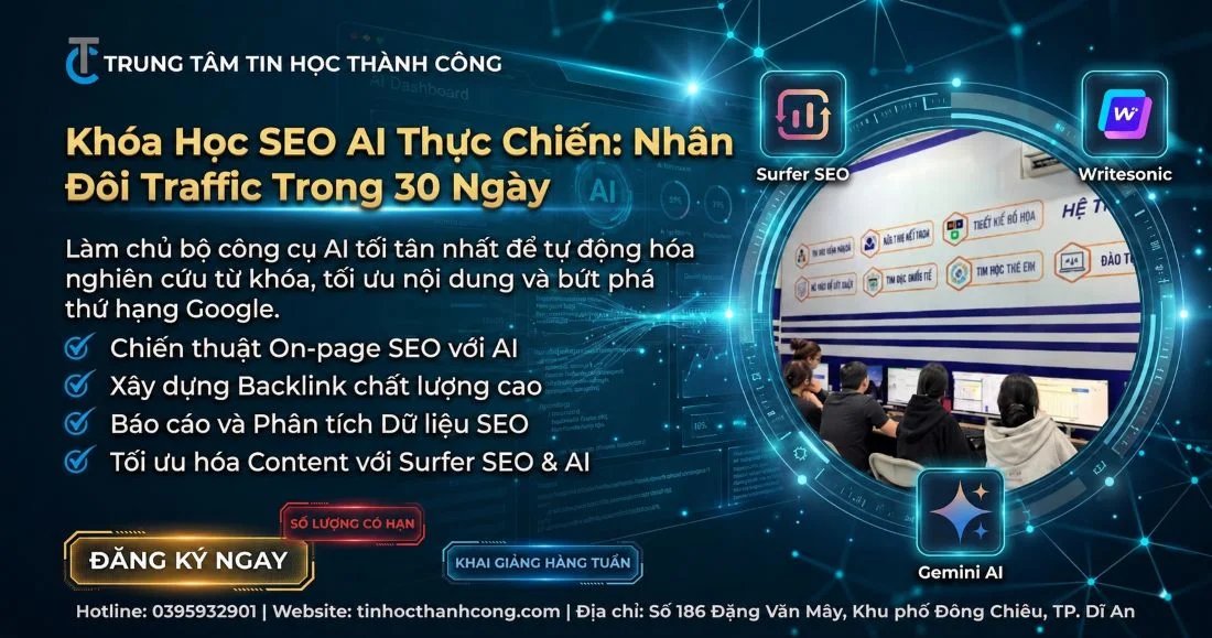 Khóa Học SEO AI Thực Chiến: Nhân Đôi Traffic Trong 30 Ngày