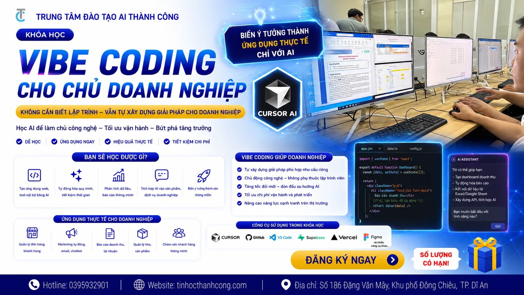 Khóa Học Vibe Coding Cho Chủ Doanh Nghiệp Không Cần Biết Lập Trình