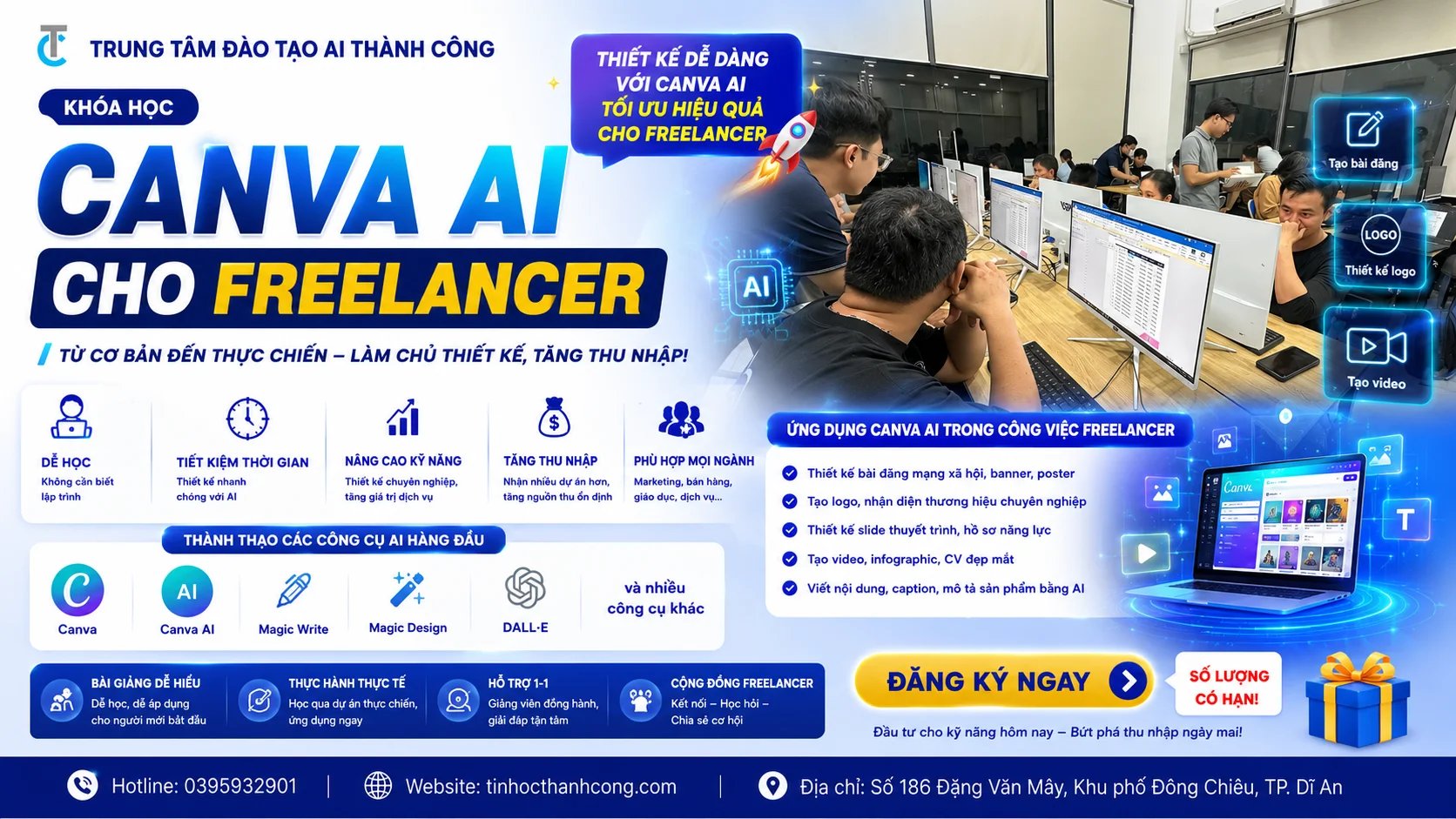 Khóa Học Canva AI Cho Freelancer Từ Cơ Bản Đến Thực Chiến