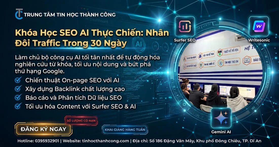 Khóa Học SEO AI Thực Chiến: Nhân Đôi Traffic Trong 30 Ngày