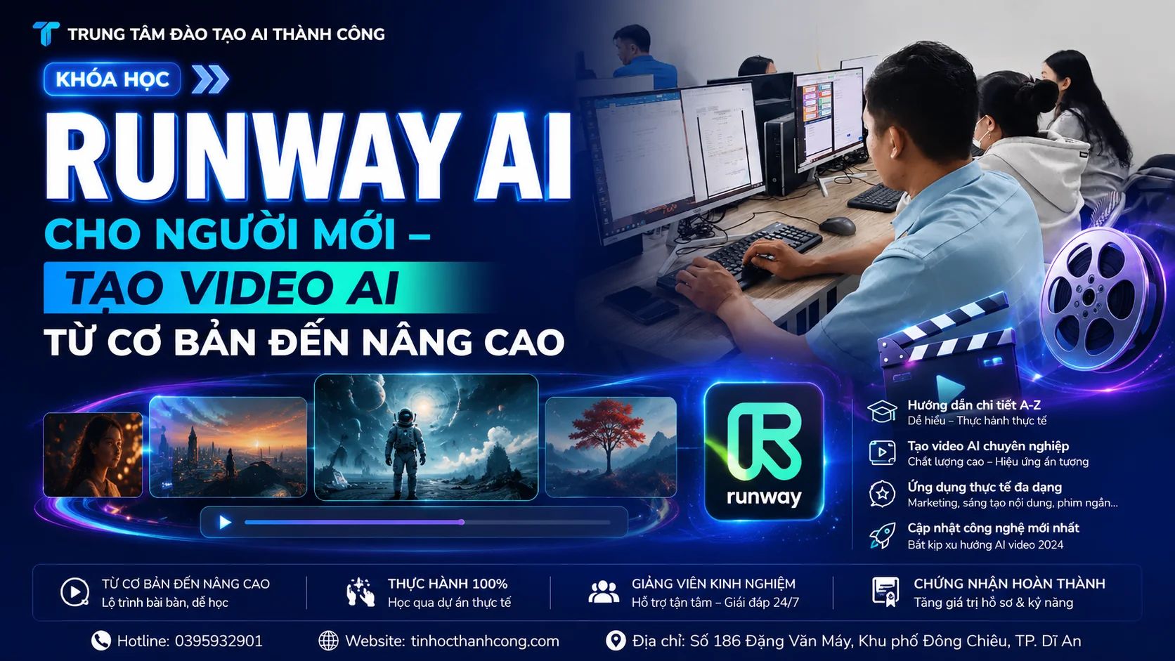 Khóa Học Runway AI Cho Người Mới – Tạo Video AI Từ Cơ Bản Đến Nâng Cao