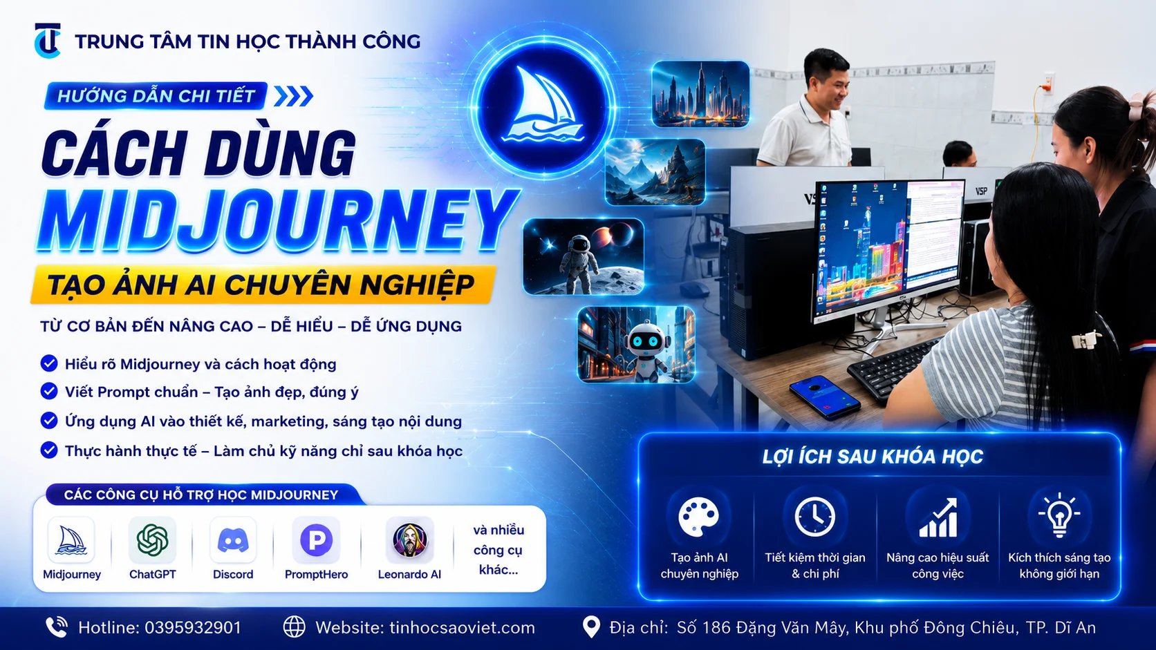 Hướng Dẫn Cách Dùng Midjourney Chi Tiết Để Tạo Ảnh AI Chuyên Nghiệp