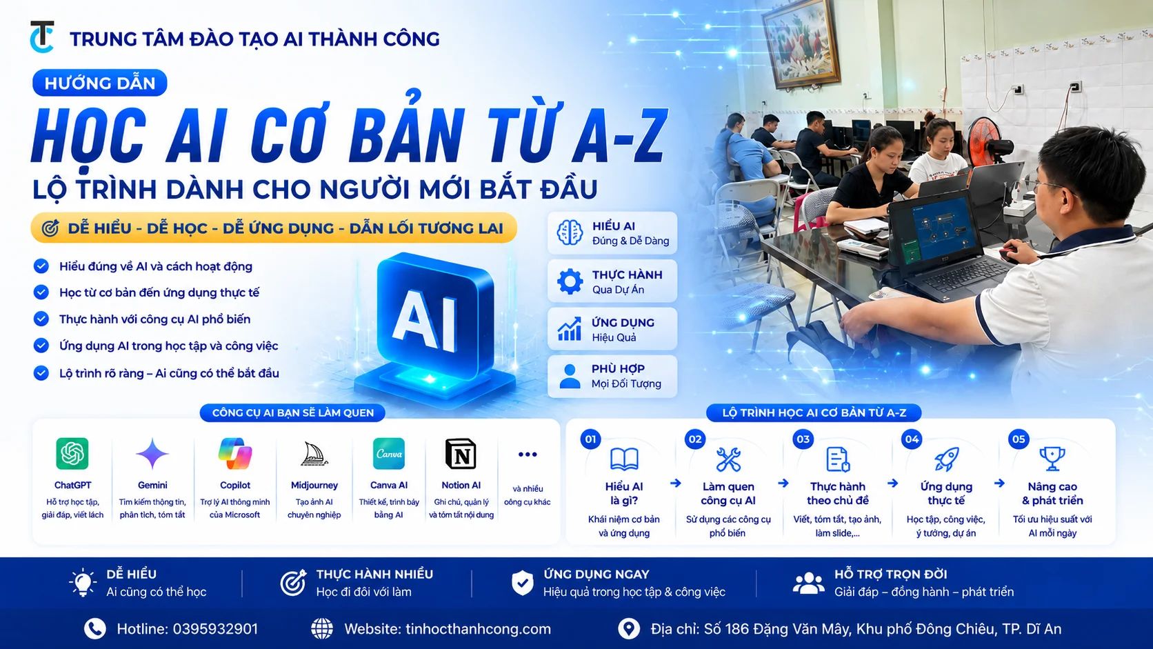 Hướng Dẫn Học AI Cơ Bản Từ A-Z: Lộ Trình Dành Cho Người Mới Bắt Đầu