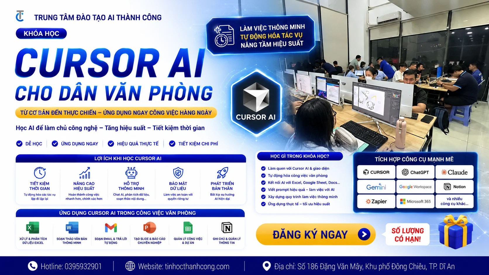Khóa Học Cursor AI Cho Dân Văn Phòng Từ Cơ Bản Đến Thực Chiến