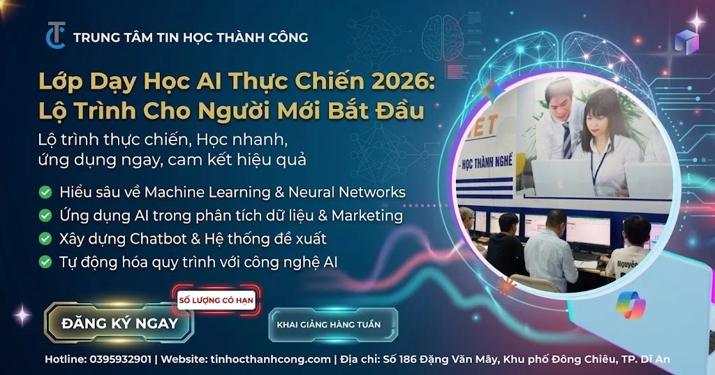 Lớp Dạy Học AI Thực Chiến 2026: Lộ Trình Cho Người Mới Bắt Đầu 