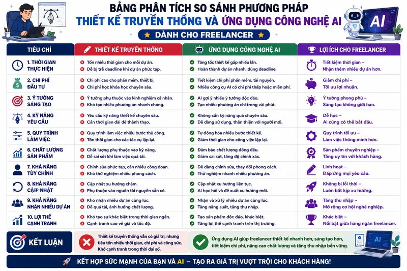 Bảng Phân Tích So Sánh Phương Pháp Thiết Kế Truyền Thống Và Ứng Dụng Công Nghệ Bảng Phân Tích So Sánh Phương Pháp Thiết Kế Truyền Thống Và Ứng Dụng Công Nghệ