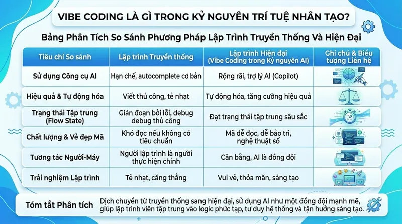 Bảng Phân Tích So Sánh Phương Pháp Lập Trình Truyền Thống Và Hiện Đại
